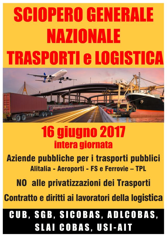 Italien: Generalstreik des Transportwesens