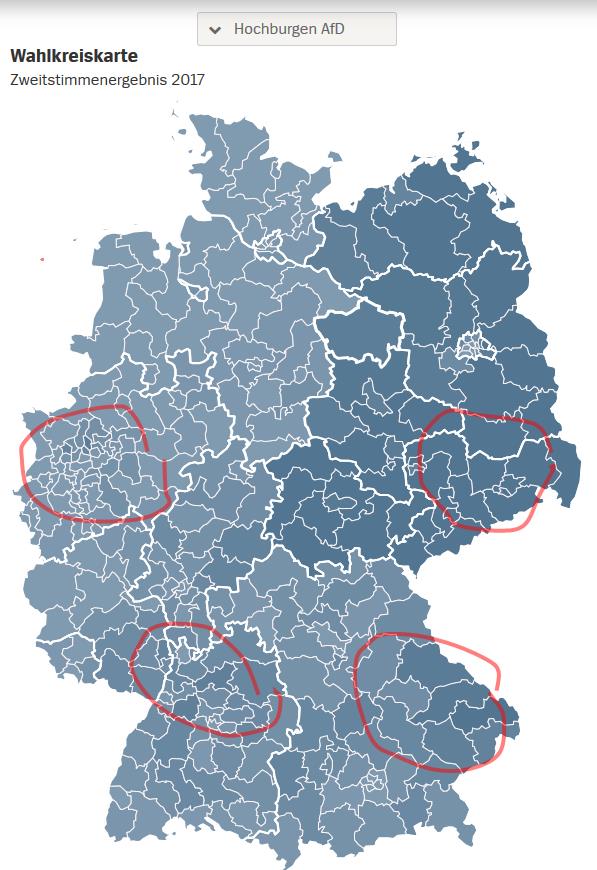 AFD Hochburgen